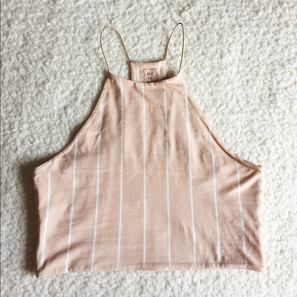 Me to We Neutral Toned Striped Tank